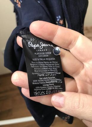 Фирменное новое легкое платье pepe jeans на подкладке7 фото