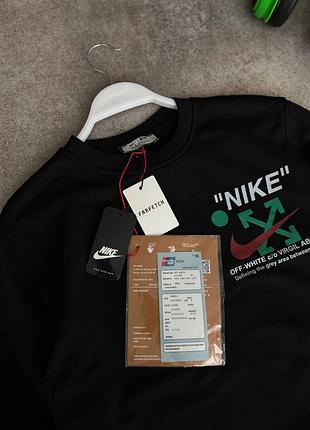 Свитшот найк офф вайт nike off white