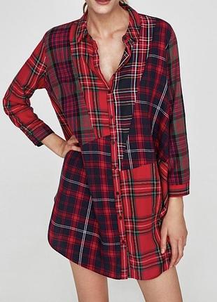 Сорочка zara оверсайз