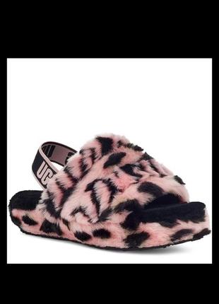 Сандалі, тапки ugg fluff yeah animali pink/black