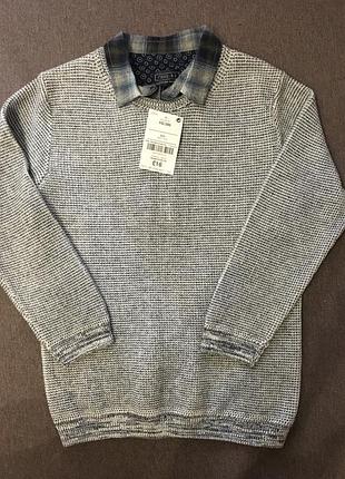 Светр next з коміром «обманкою»