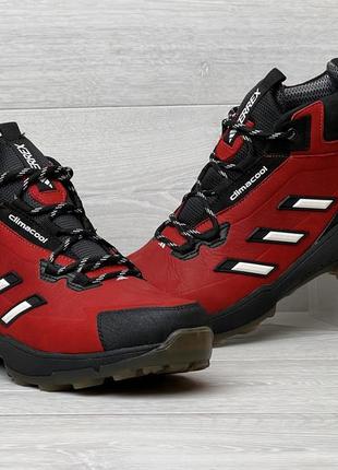 Зимові спортивні черевики, кросівки шкіряні термо, adidas clima gore-tex red6 фото