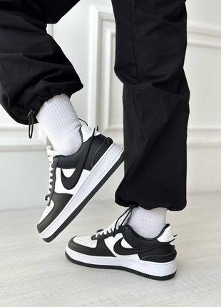 Найк nike air force af 1 low x ambush black/white3 фото