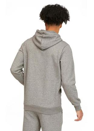 Худі puma essentials logo hoodie mens casual grey 846812-03 l2 фото