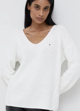Фірмовий бавовняний светр tommy hilfiger/пуловер t