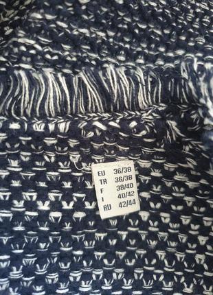 В'язаний піджак жакет у стилі шанель із бахромою tcm tchibo9 фото