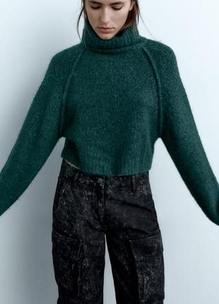 Базовый свитер с горловиной zara
