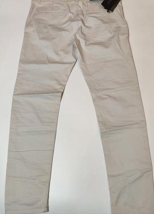 Брюки чиносы zara skinny fit eur 46. новые, молочного цвета6 фото