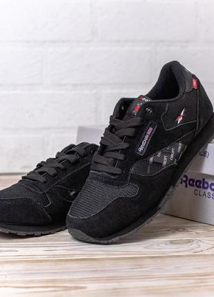 Кроссовки reebok classic black кросівки2 фото