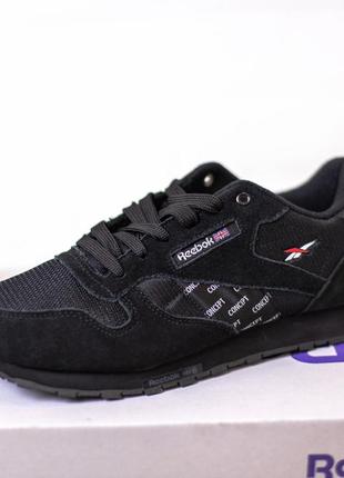 Кроссовки reebok classic black кросівки9 фото