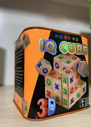 Настільна гра, розважальна, україномовна, у коробці 9х9х10 см, "iq cube", danko toys