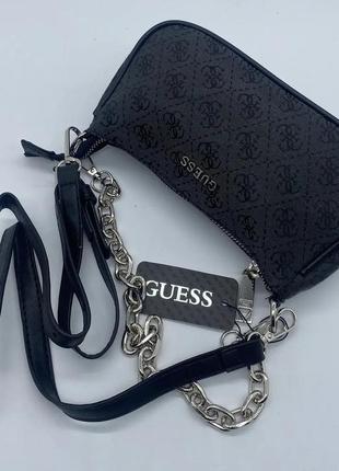 Женская сумка guess кросс-боди черная3 фото