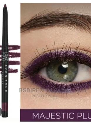 Олівець для очей avon, majestic plum, темно сливовий