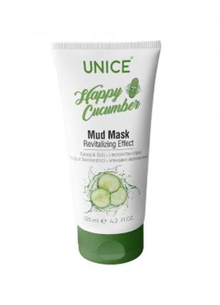 Маска для лица грязевая mud mask, 125 мл unice