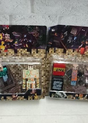 Игровой набор фигурок майн крафт, 2 вида. minecraft, майнкрафт