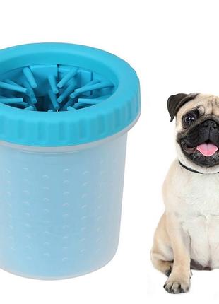 Лапомийка для собак nbz soft gentle склянка для миття лап тварин 11 см blue1 фото