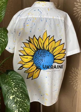 Сорочка в патріотичному стилі🇺🇦ручний розпис!!
