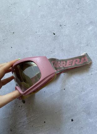 Жіночі рожеві лижні окуляри carrera7 фото