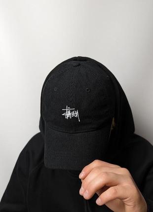 Кепка от stussy ольвет (черный, малиновый и светло - коричневый)