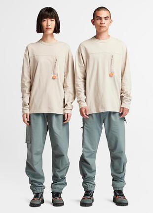 Лонгслів timberland by raeburn long-sleeve t-shirt beige tb0a61b9cy2 m3 фото