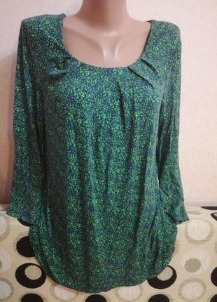 Стильная натуральная кофта с рукавом 3/4 laura ashley р.16/l/42