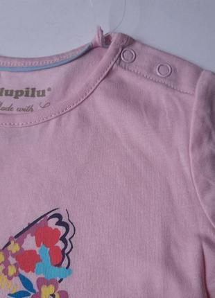 6-12 місяців набір футболок для дівчинки lupilu дитяча бавовняна домашня футболочка вулиця ясельна5 фото