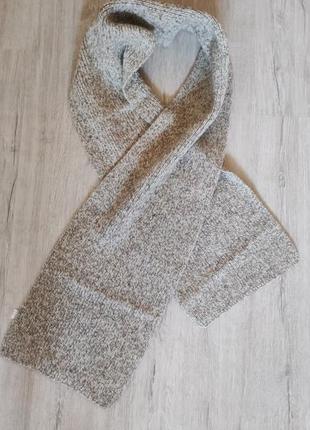 Унисекс теплый шарф, шарфик в составе шотландская шерсть