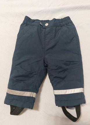 Утепленные зимние брюки для комбинезона 62см