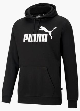 Худі puma essentials big logo mens hoodie black 846812-01 s