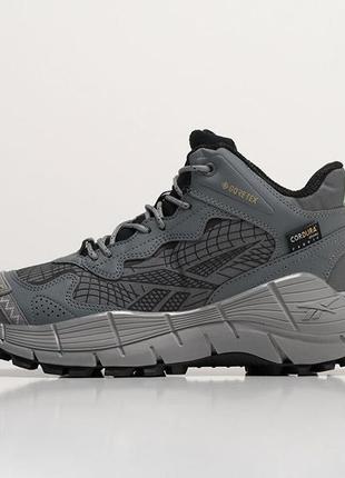 Стильні кросівки reebok zig kinetica ii edge зима (сірі)