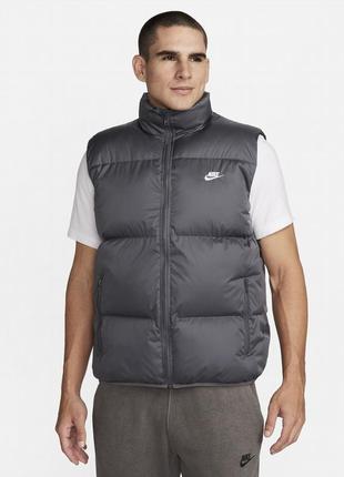 Жилетка nike sportswear club primaloft® water-repellent puffer vest black fb7373-068 s2 фото