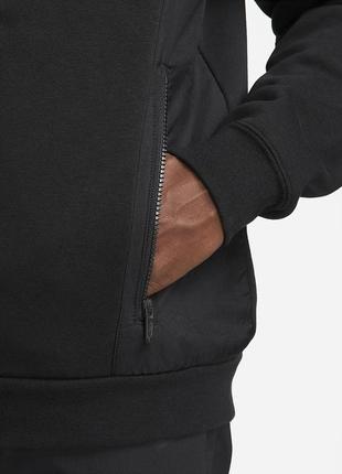 Толстовка nike sportswear hybrid full-zip fleece hoodie black do7228-010 s3 фото