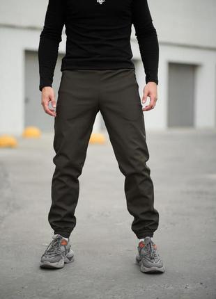 Теплые брюки softshell'basic' ⚡️⚡️  ‼️разграждай!!️  цвет черный серый хаки4 фото