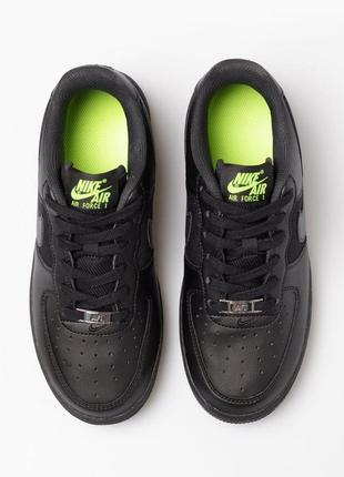 Кросівки nike air force 1 low crater gs triple black black dh8695-001 394 фото