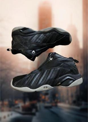 Кожаные кроссовки ботинки k-swiss оригинальные черные1 фото