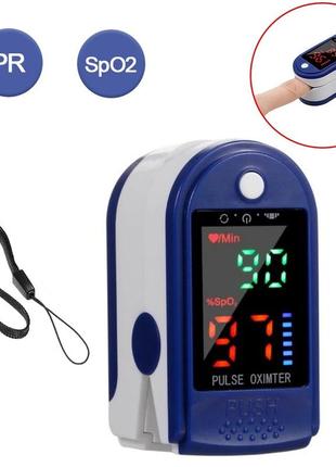 Пульсометр на палец пульсоксиметр pulse oximeter для измерения пульса и уровня кислорода