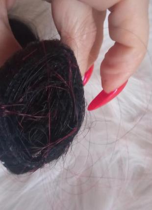 Волосы на заколках омбре