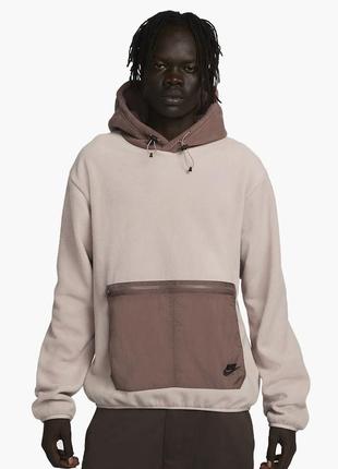 Худі nike sports utility fleece hoodie beige/brown fd4338-272 s