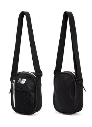 New balance opp core shoulder bag lab31005bk месенджер сумка на плече унісекс оригінал чорна