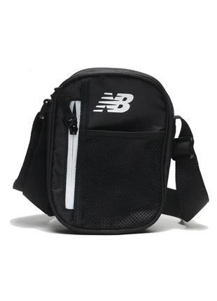 New balance app core shoulder bag lab31005bk мессенджер сумка на плечо унисекс оригинал черная2 фото