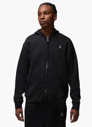 Толстовка air jordan essentials mens full-zip fleece hoodie black fj7771-010 s