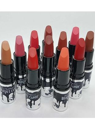 Опт!! 24шт!!помада матовая для губ mac broke candy