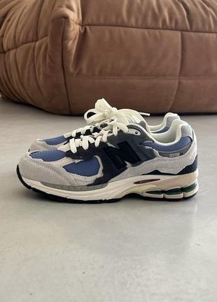 Стильні жіночі кросівки new balance 2002r grey blue серые с синим унисекс 36-45 р2 фото