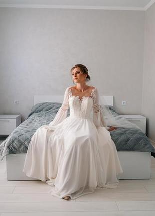 Весільна сукня/ сукня для розпису4 фото