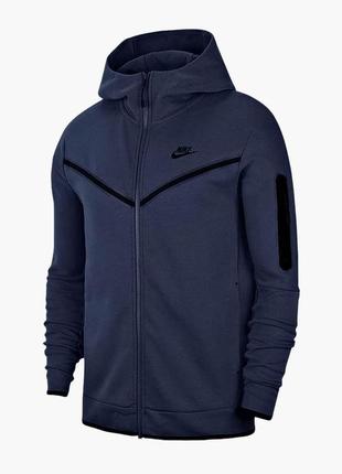 Толстовка nike sportswear tech fleece blue cu4489-410 xl