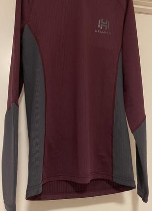 Стильний спортивний вишневий бордовий жіночій лонгслів hellner m