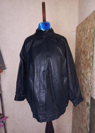 Женская модная кожаная куртка 90-х годов,

винтажная кожаная куртка-бомбер большого размера