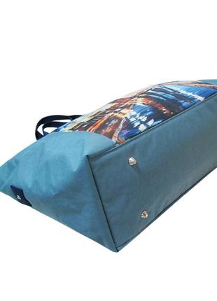 Женская дорожно-спортивная сумка, водонепроницаемая, дорожная с принтом лондона4 фото