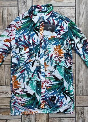Новая мужская гавайская рубашка sixth june paris гавайка на длинный рукав1 фото