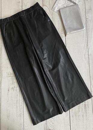 Широкі брюки з еко шкіри raffaello rossi pp 38 m